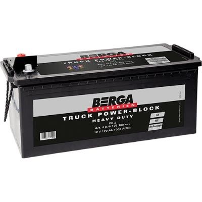 Berga 670103100A792 Battery Berga 12V 170AH 1000A(EN) L+ 670103100A792