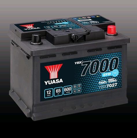Yuasa YBX7027 Battery Yuasa YBX7000 EFB Start-Stop Plus 12V 65AH 600A(EN) R+ YBX7027