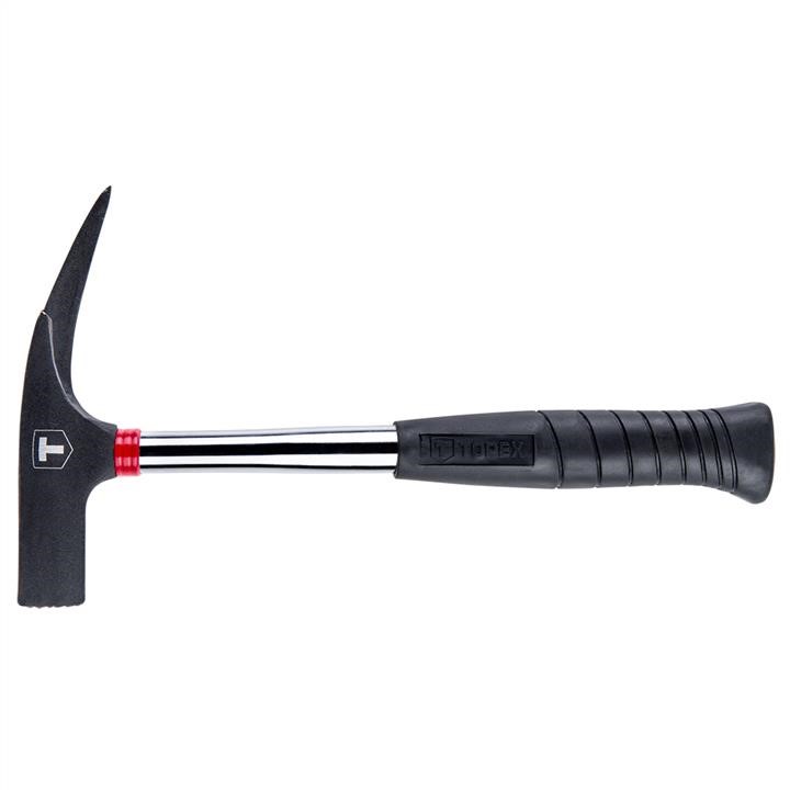 02A160 Topex Carpenter's hammer 600g, hardened tubular hdl, black grip, "baked" painted, with magnet