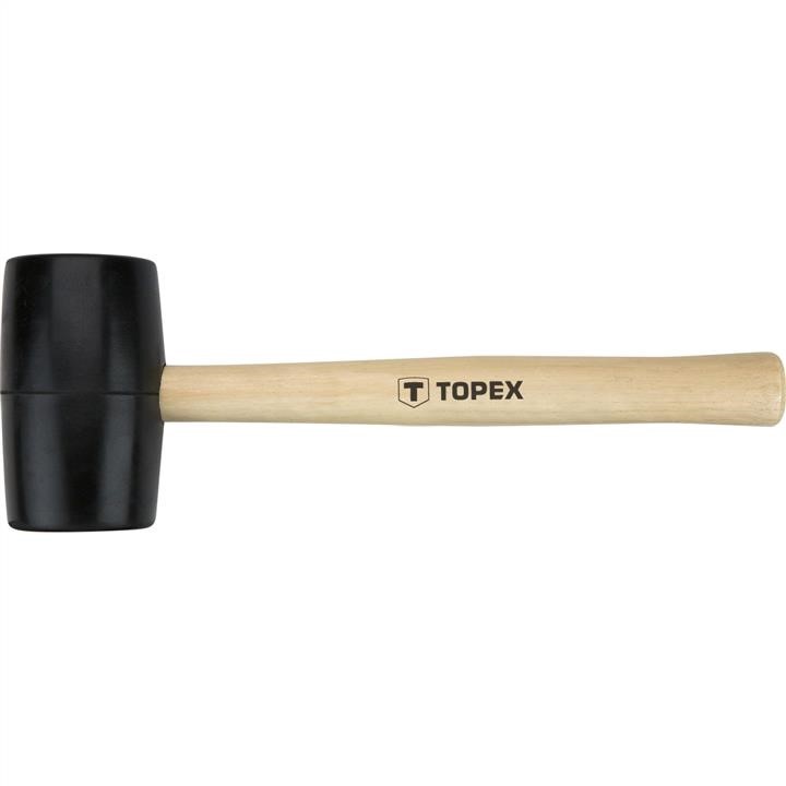 Topex 02A343 Rubber mallet 50mm/340g, hard wood handle 02A343