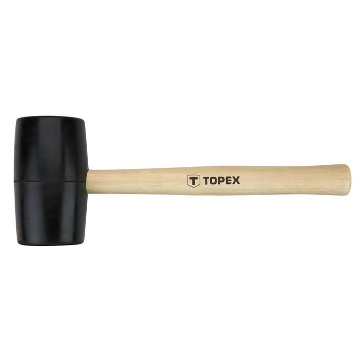 Topex 02A344 Rubber mallet 58mm/450g, hard wood handle 02A344