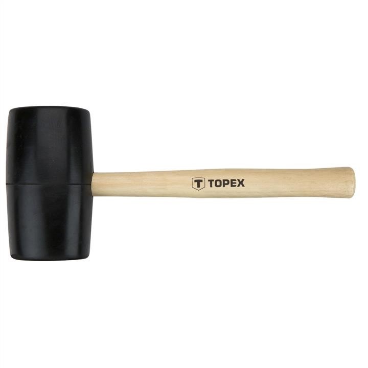 Topex 02A347 Rubber mallet 72mm/900g, hard wood handle 02A347
