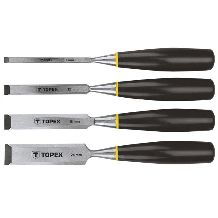 Topex 09A310 Wood chisel 4pcs.set (6,12,18,24mm) - plastic handle 09A310