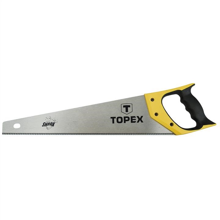 Topex 10A442 Hand saw 400mm, "Shark", 11TPI, 3 sides sharpened hardened teeth, bimaterial handle 10A442