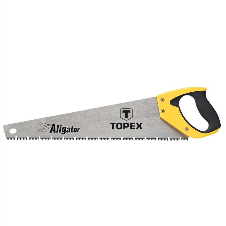Topex 10A446 Hand saw 450mm, "Aligator", 3 sides sharpened teeth, hardened teeth 10A446