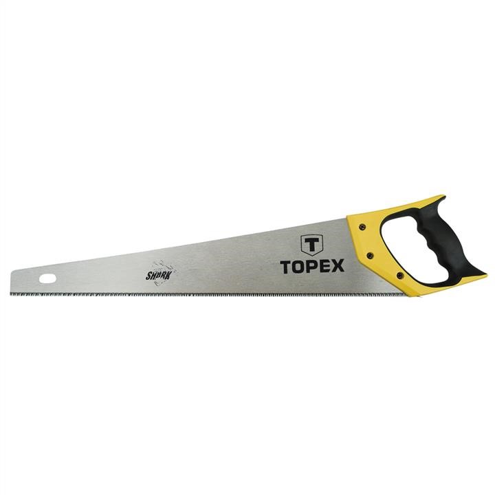 Topex 10A452 Hand saw 500mm, "Shark", 11TPI, 3 sides sharpened hardened teeth, bimaterial handle 10A452