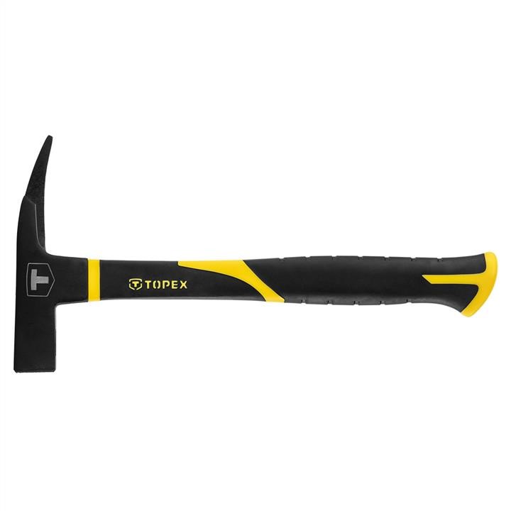 02A855 Topex Carpenter's hammer 600g, fiberglass handle, rubber grip