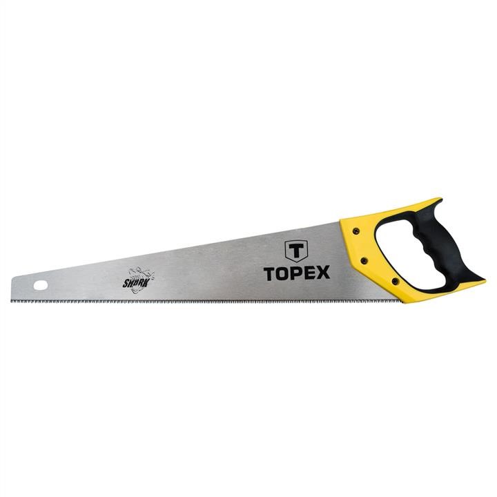Topex 10A453 Hand saw 560mm, "Shark", 7TPI, 3side sharpened, hardened teeth, bimaterial handle 10A453