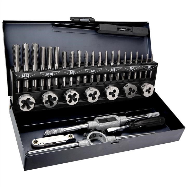 Topex 14A426 Tap and die set 32pc, M3-M12 14A426
