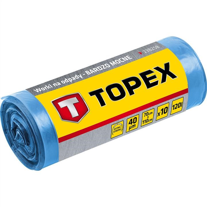 23B258 Topex Heavy duty waste bags, 10 pcs, 120 L