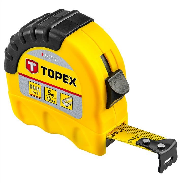 Topex 27C305 Pocket rule, 5m/19mm, "Shiftlock" 27C305