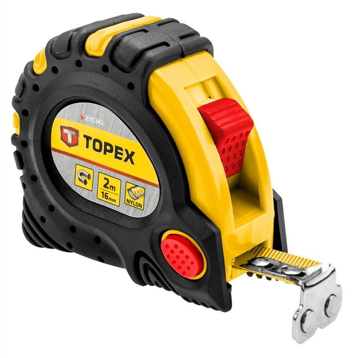 27C342 Topex Pocket rule 2m/16mm magnetic end-hook
