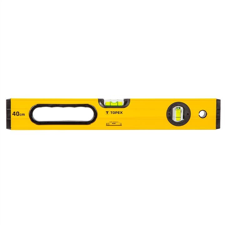 29C601 Topex Aluminium spirit level, type 600, 40cm, 2 vials