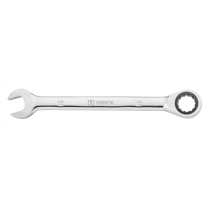 Topex 35D744 Combination spanner with ratchet 15mm 35D744