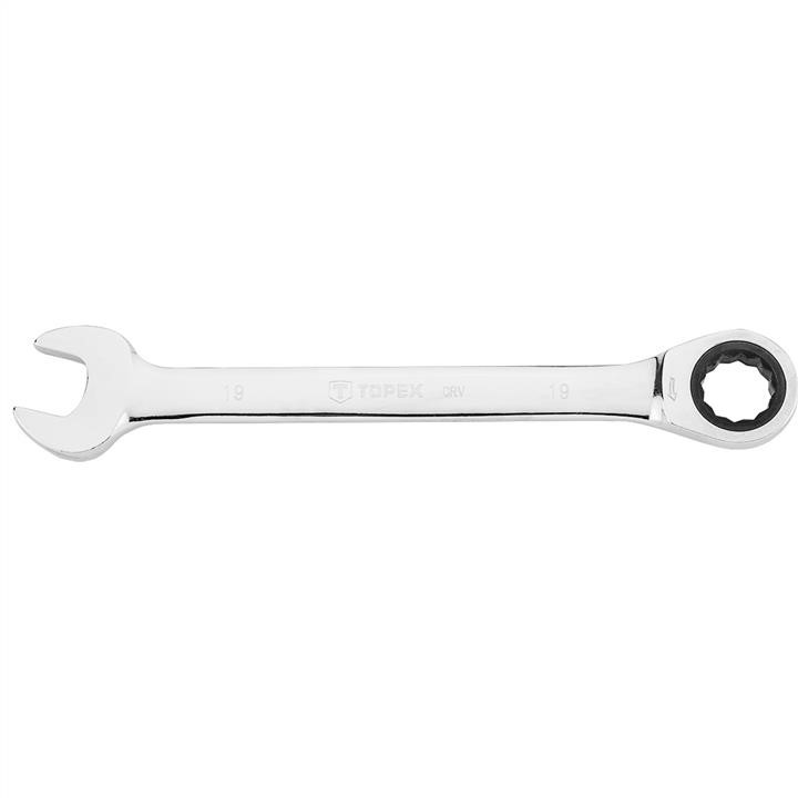 35D746 Topex Combination spanner with ratchet 19mm CrV