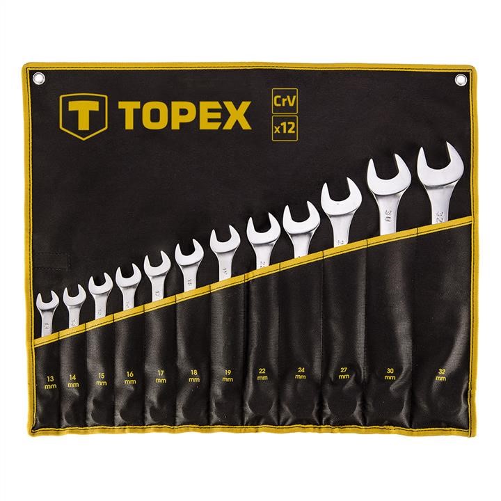 Topex 35D758 Combination spanner set 12 pcs, 13-32 mm CrV 35D758