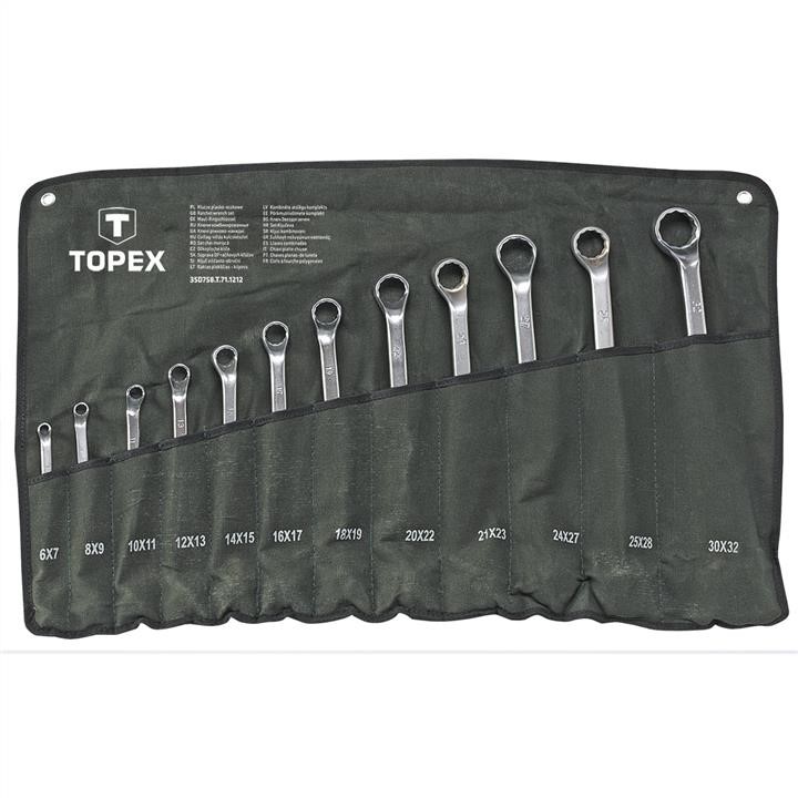 Topex 35D857 Offset ring spanner set 12 pcs, 6-32mm CV 35D857