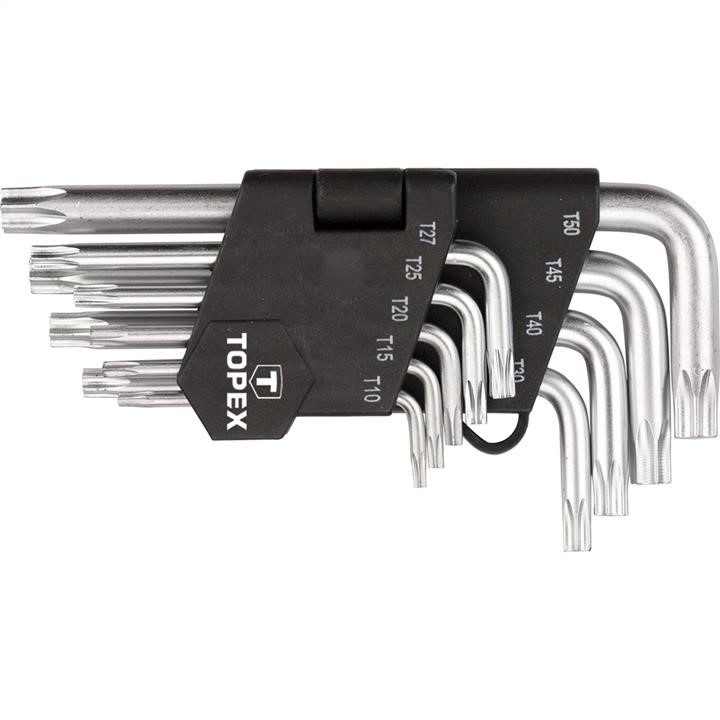 Topex 35D960 Torx-key set 9pcs, T10-T50, CRV 35D960