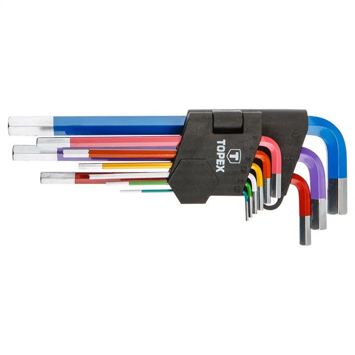 35D966 Topex Hex key set 9 pcs., 1.5 -10 mm