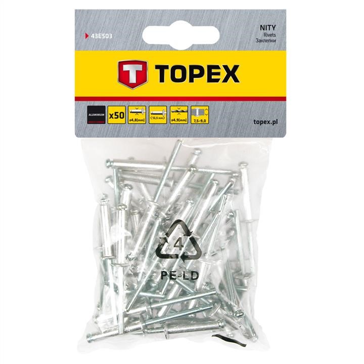 Topex 43E503 Aluminum rivets, 4,8 x 12.5mm - 50 pcs 43E503
