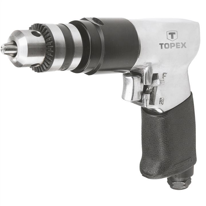 Topex 74L220 Pneumatic drill 10mm, 1800rpm, reversible, soft grip 74L220