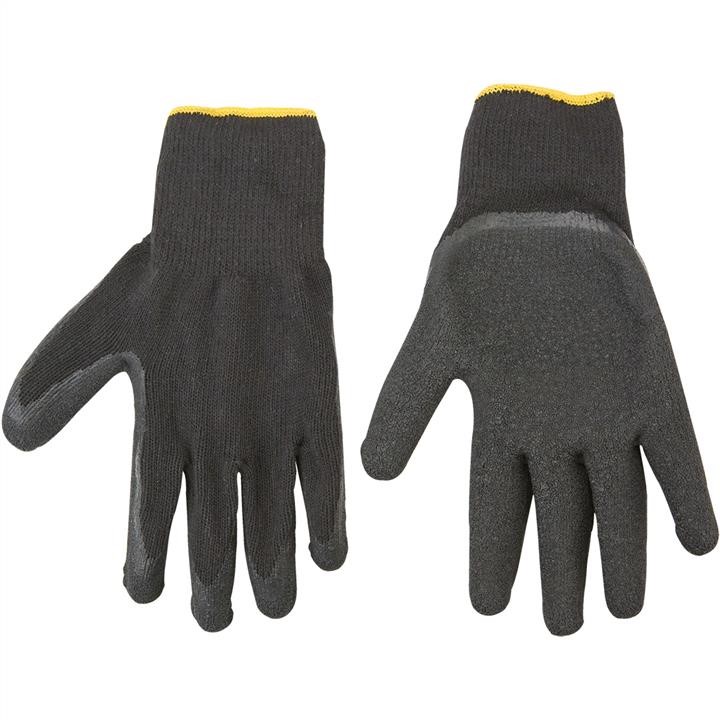 Topex 83S213 Working gloves, polyester + cotton seamless knitted lining, winkled latex palm coated, 10" 83S213