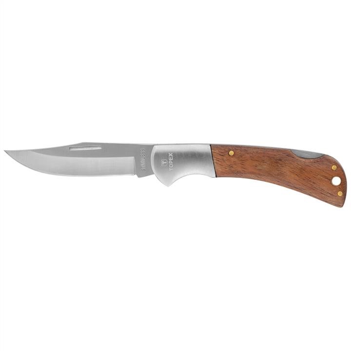 98Z007 Topex Pocket knife, blade 80mm, stainless steel, wooden handle