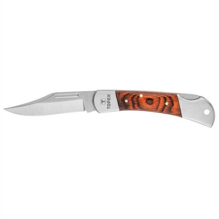98Z017 Topex Pocket knife, blade 75mm, stainless steel, wooden handle