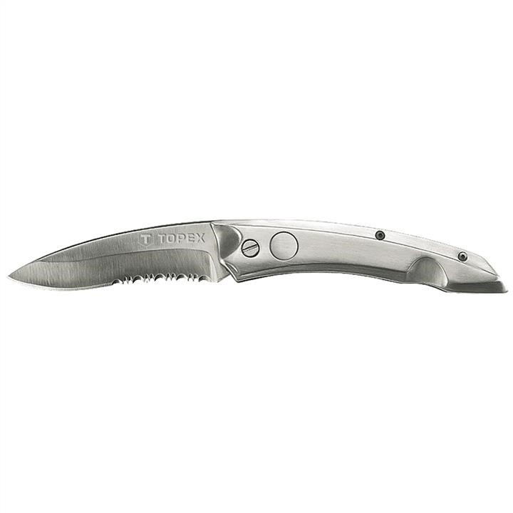 Topex 98Z110 Pocket knife, blade 80mm, stainless steel, metal handle 98Z110