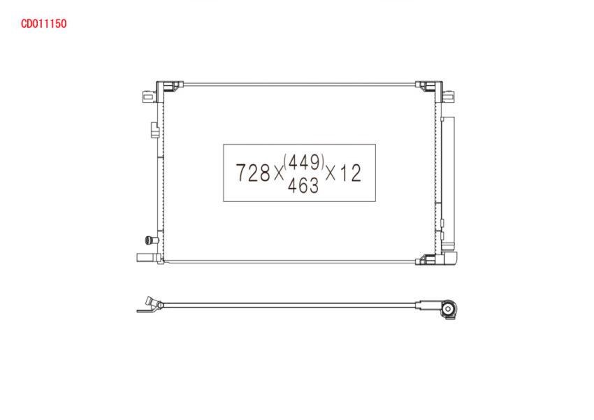 Air con condenser Lexus ES: CD011150 Koyorad AC Condenser