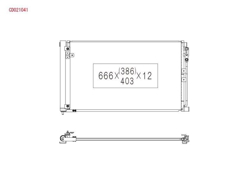 Air con condenser Infiniti: CD021041 Koyorad AC Condenser