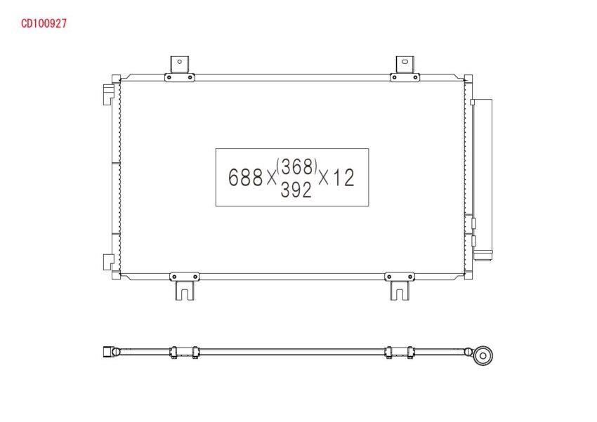 Koyorad CD100927 AC Condenser CD100927 CD100927 Koyorad AC Condenser