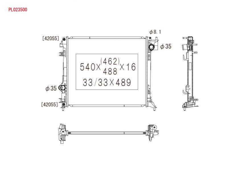 PL023500 Koyorad Cooling radiator