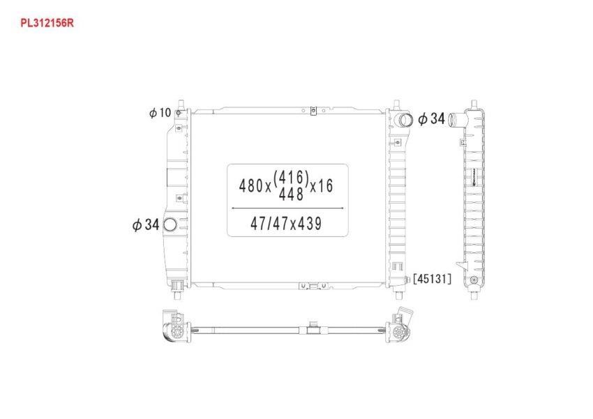 PL312156R Koyorad Radiator