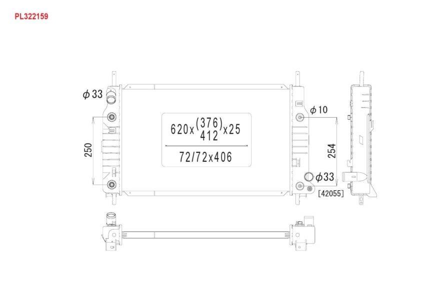 Koyorad PL322159 Radiator, engine cooling PL322159