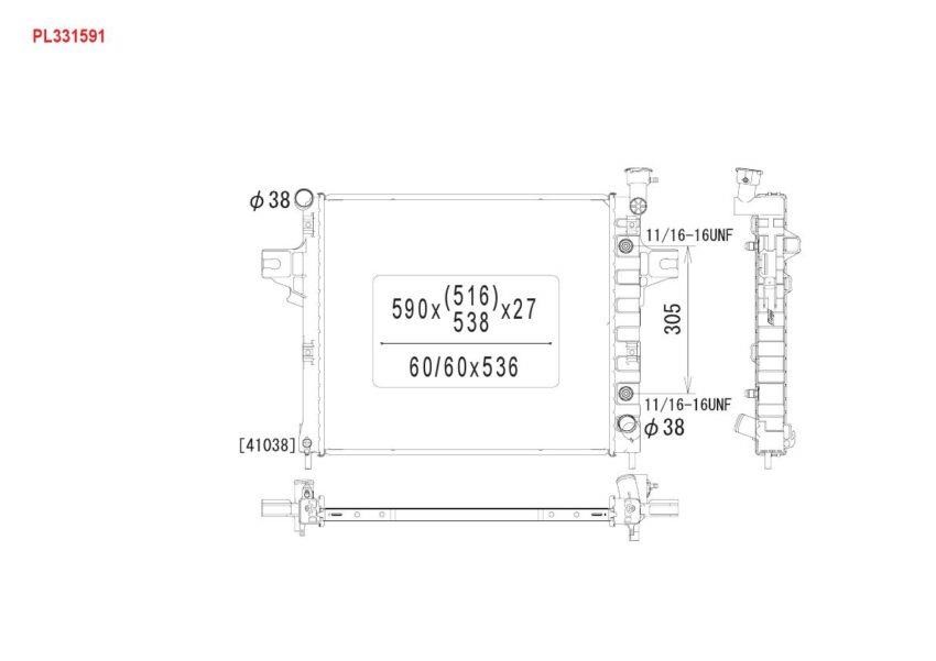 Koyorad PL331591 Radiator, engine cooling PL331591