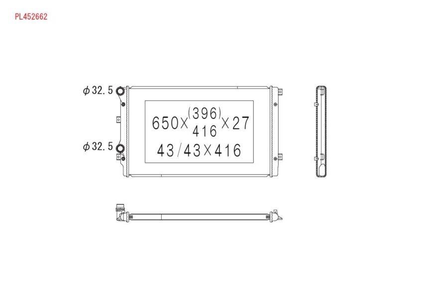 PL452662 Koyorad Engine cooling radiator