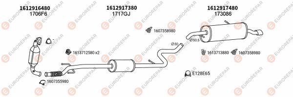 Eurorepar 101877 Muffler assy 101877