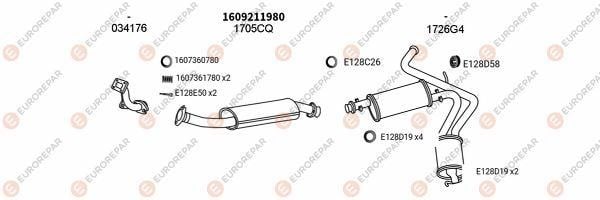 Eurorepar 101934 Muffler assy 101934