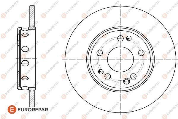 Eurorepar 1618868180 Brake disc, set of 2 pcs. 1618868180