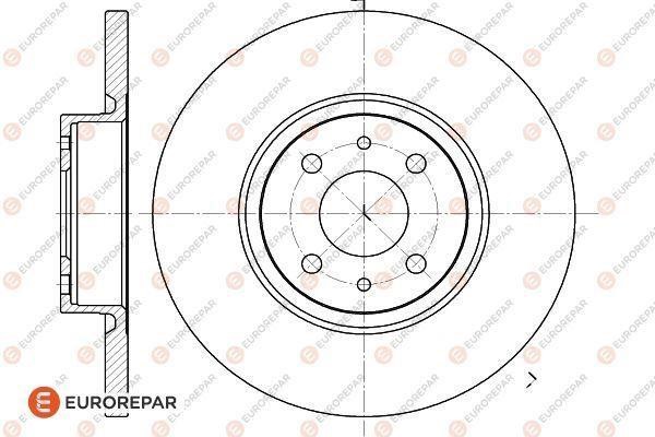 Eurorepar 1618869380 Brake disc, set of 2 pcs. 1618869380