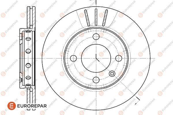 Eurorepar 1618880880 Brake disc, set of 2 pcs. 1618880880