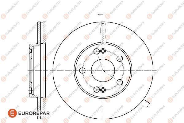 Eurorepar 1618881780 Brake disc, set of 2 pcs. 1618881780