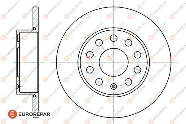 Eurorepar 1618882080 Brake disc, set of 2 pcs. 1618882080