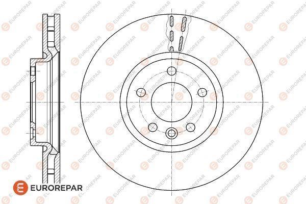Eurorepar 1618886880 Ventilated brake disk, 1 pc. 1618886880