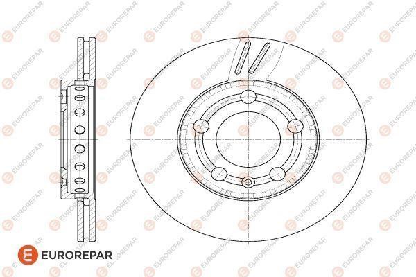 Eurorepar 1618888080 Brake disc, set of 2 pcs. 1618888080