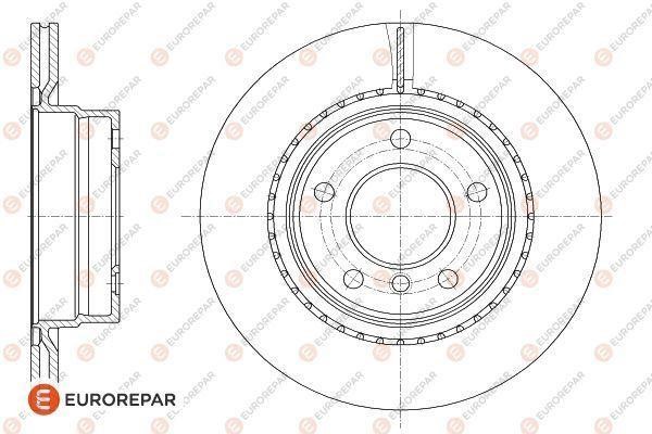 Eurorepar 1618888480 Rear ventilated brake disc 1618888480