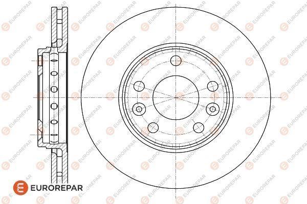 Eurorepar 1618889780 Front brake disk, 1 pc. 1618889780