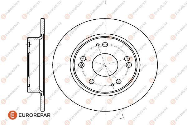 Eurorepar 1622805680 Brake disc, set of 2 pcs. 1622805680