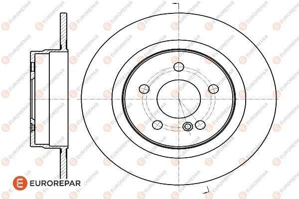 Eurorepar 1622809680 Brake disc, set of 2 pcs. 1622809680